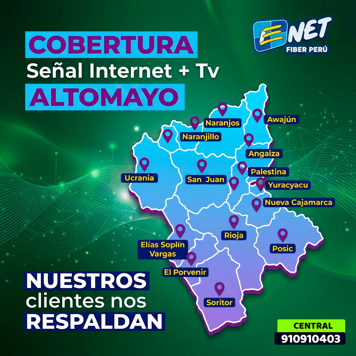 Mapa de cobertura Altomayo