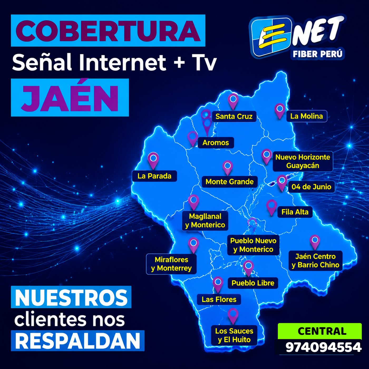 Mapa de cobertura Jaén
